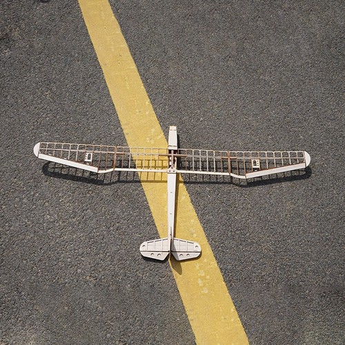 Glider RC Aircraft Model Airplane Balsa Wood Fixed Wing DIY KIT Wingspan2n - Picture 14 of 14