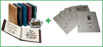 Lindner 128-1124V Preprinted Album Denmark T128 1851 - 1959
