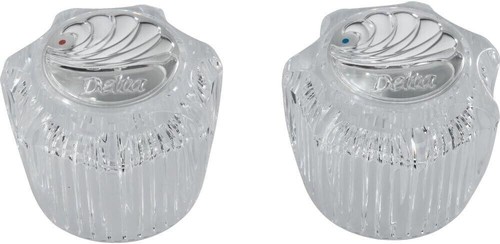 Genuine Delta RP5693 Clear Acrylic Handle Set Two Handles Lavatory Tub Faucet - 第 1/2 張圖片