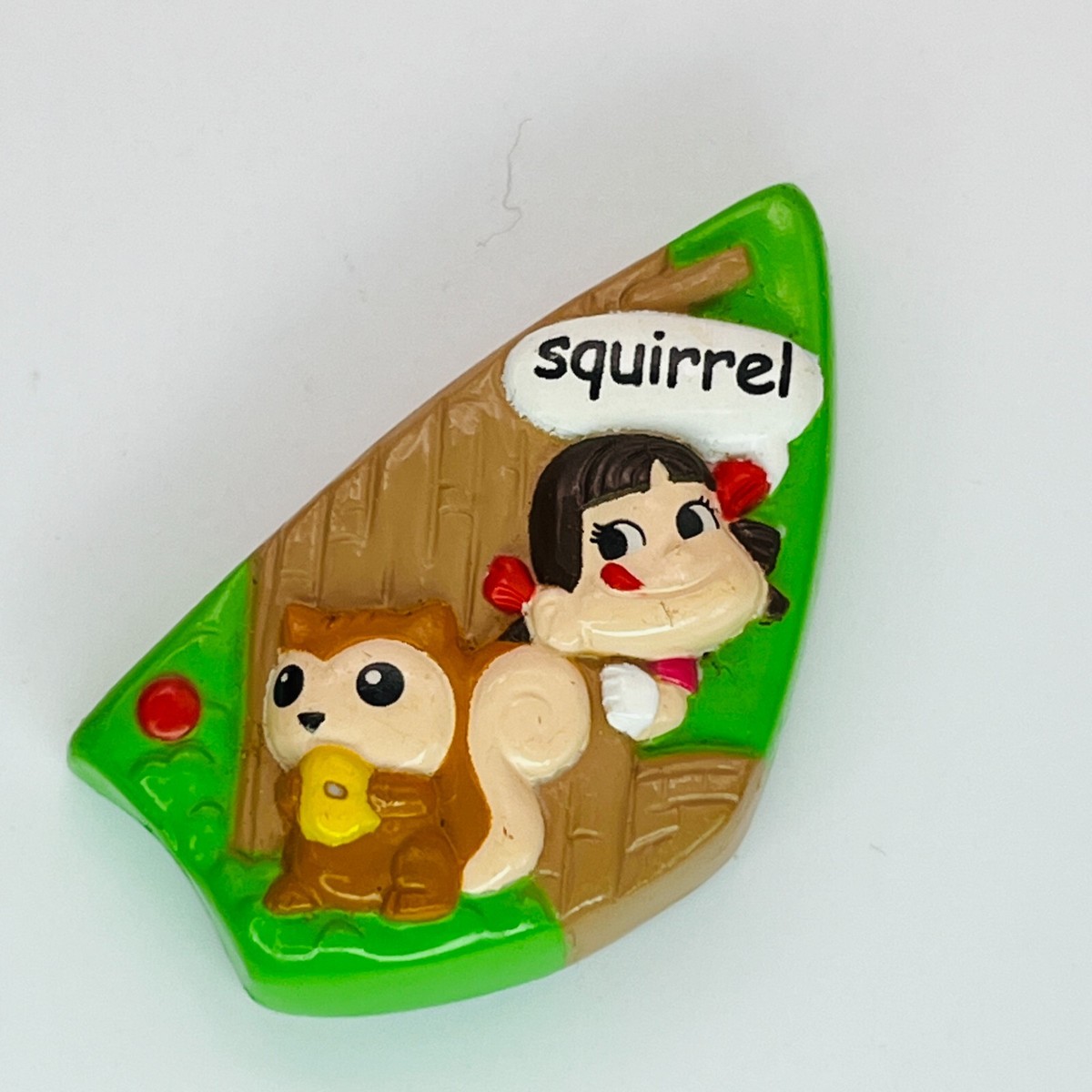 Squirrel Peko chan Magnetic Clip Fujiya Collect Magnet Mascot