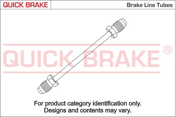 Centre left QUICK BRAKE CU-2550A-A Brake Lines for CITROËN,FIAT,PEUGEOT,RENAULT,