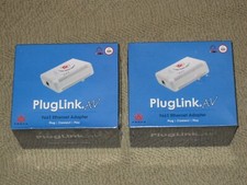 Lot of 2 New PlugLink HD AV 9661 Ethernet Adapter PL9661-I3