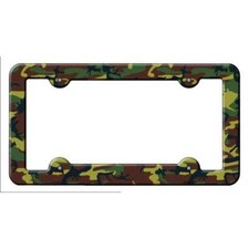 Camouflage Novelty Metal License Plate Frame Lpf-021 Camouflage Novelty Metal License Plate Frame Lpf-021
