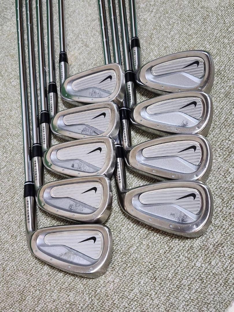 NIKE PRO COMBO TI-FACE Iron Set 3-9+Pw+Sw N.S.Pro 950GH Flex-R 