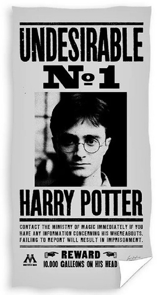 Harry Potter Badetuch Strandtuch Handtuch Undiserable No. 1 - 140 X 70 Cm-image