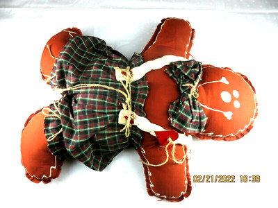 NO TAGS 22 In X 18 In X 2 LBS Stuffed Ginger Bread Man Doll Christmas Decoration