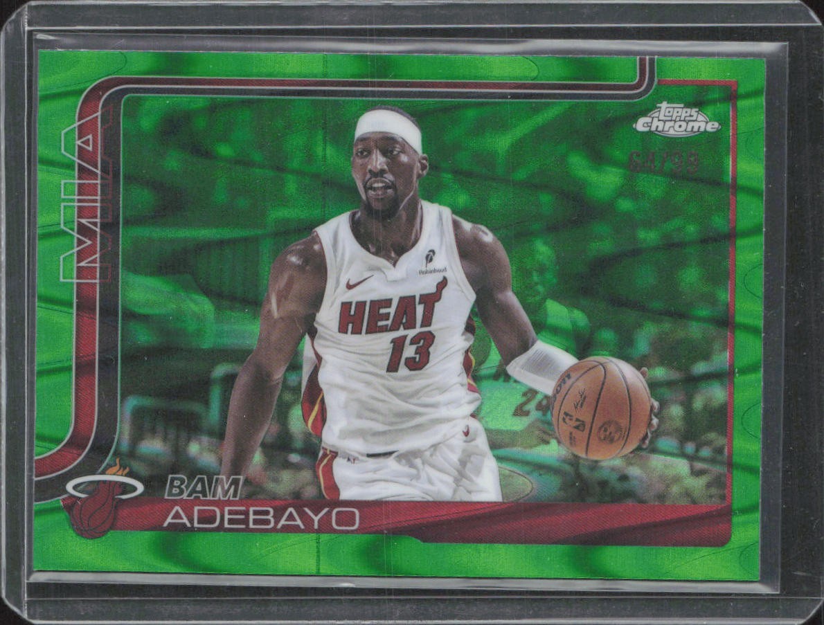2025-26 Topps Chrome - Bam Adebayo #138 Green Refractor /99