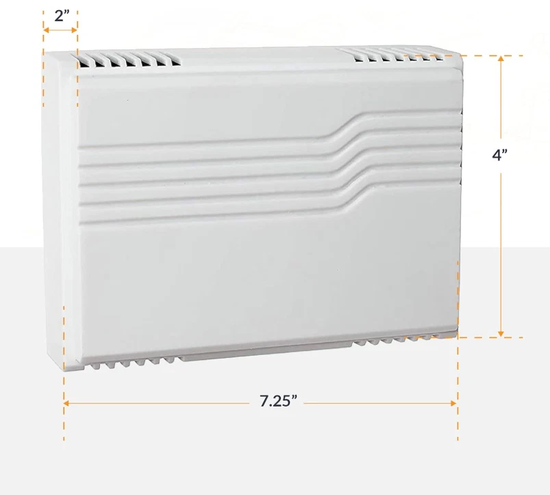 Kit de timbre con cable de 2 tonos, transformador y botón iluminado (blanco) Foto 4 de 4