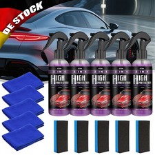 5 tlg Auto Schnell Nano Keramik Beschichtung Spray Schnell Effekt Lackpolitur