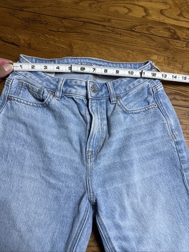 American Eagle women's Strigid Size 0 waist baggy straight jeansJ90 - Picture 3 of 9