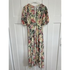 Faithfull The Brand SZ 4 S Vittoria Midi Dress In Vennisa Floral