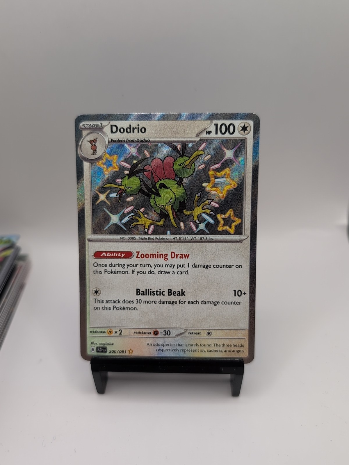 Dodrio - 200/091 - Pokemon Paldean Fates Shiny Rare Card NM