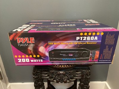 Pyle PT260A 200 Watts Digital AM FM Stereo Receiver - Factory Sealed