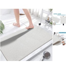 Non-Slip PVC Shower Mat: Stylish 23.6x47.2 Inch Bath Essential, Quick Dry Safe