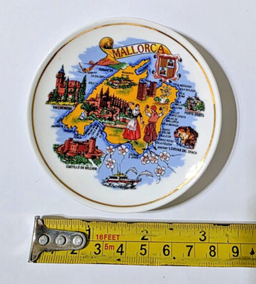 VINTAGE - MINI - KERAMIK - SOUVENIRTELLER - 3,5'' - MALLORCA