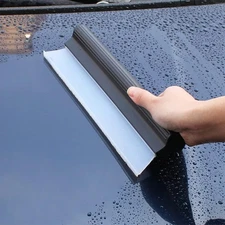 10" Silicone Water Blade Squeegee, Quick Dry for Car Glass, Shower, & Windows