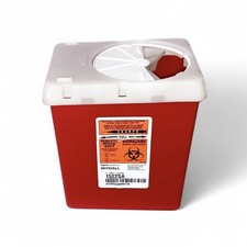 Kendall 1522SA Phlebotomy Sharps Needle Disposal Container 2.2 Qt Free Shipping