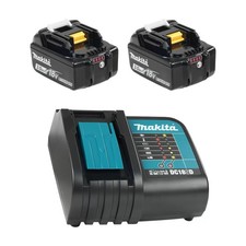 GENUINE Makita 2PK BL1830B 3.0Ah 18V Batteries  DC18RC Charger - NEW