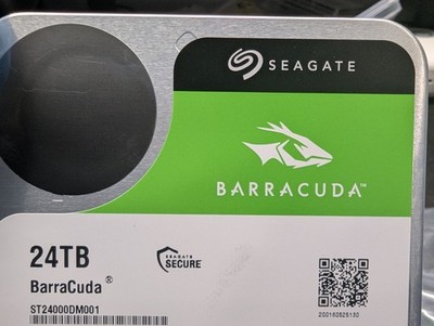 Seagate BarraCuda 24TB 7200RPM 512MB Cache SATA 6.0Gb/s 3.5'' HDD #ST24000DM001