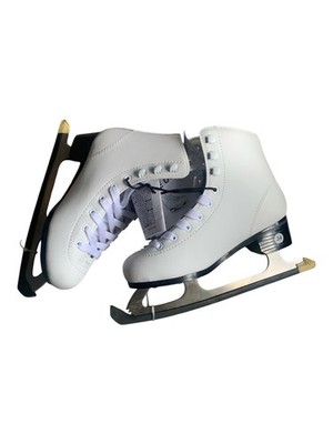 BNWT Oxelo White Figure Ice Skates Kids Size UK 1.5 - 2 (EU 33/34) Decathlon New