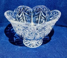 Royal Doulton Chelsea Heights Collection Footed Crystal Bowl