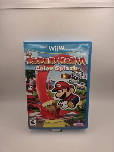 Paper Mario Color Splash (Wii U, 2016) Complete W Manual Tested