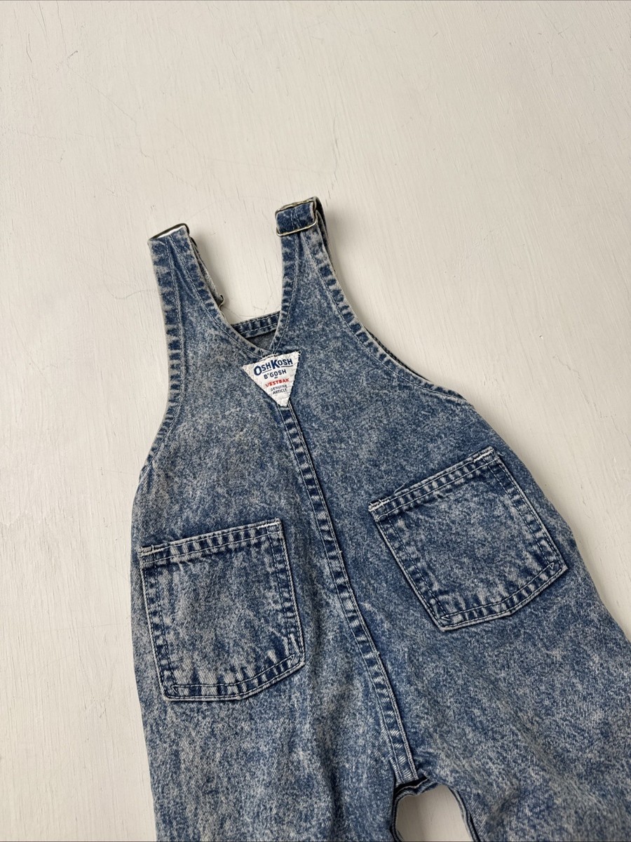 vintage oshkosh アシッド　オーバーオール Vintage Oshkosh B'Gosh Kids Denim Overalls Acid Wash 6-9