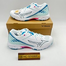 Mizuno Badminton Shoes WAVE CLAW 3 FIT White/Blue/Pink 71GA244221 UNISEX tom11