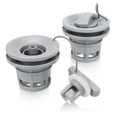 Paquete de 2 tapones de tapa de válvula de aire inflables para bote, kayak, balsa, bote auxiliar, canoa