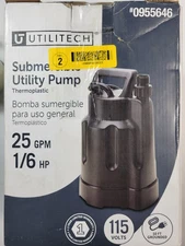 Utilitech 1/6-HP 115 -Volt 25-Gallon Submersible utility Water pump