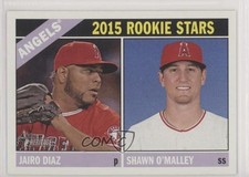 2015 Topps Heritage Rookie Stars Jairo Diaz Shawn O'Malley #417 3d5