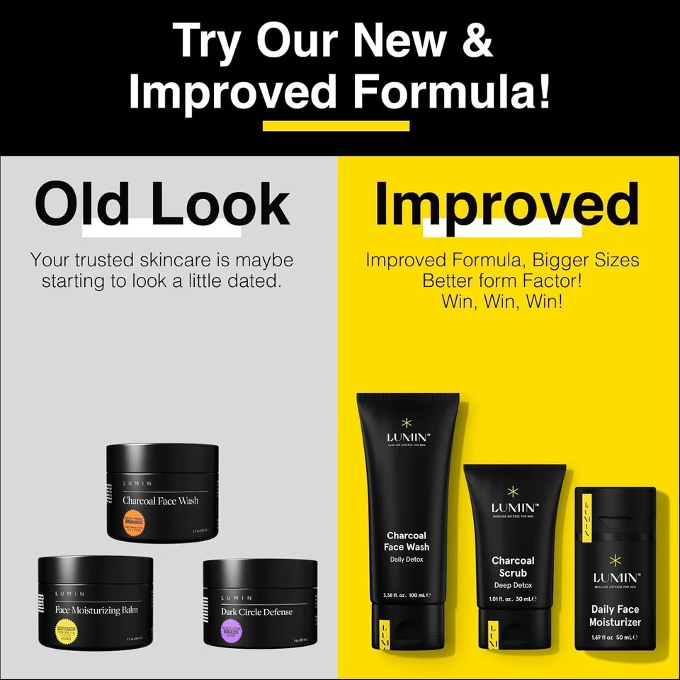 Jabón facial de carbón para el cuidado de la piel de los hombres - desintoxicación diaria, limpiador facial hidratante, R... Foto 4 de 4