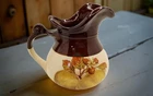 vintage collectible 1960s mccoy "fruit festival" glazed art pottery stoneware pi