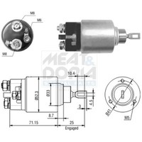 Meat & Doria Magnetschalter Starter FüR Mercedes-Benz C-Klasse W203 W204