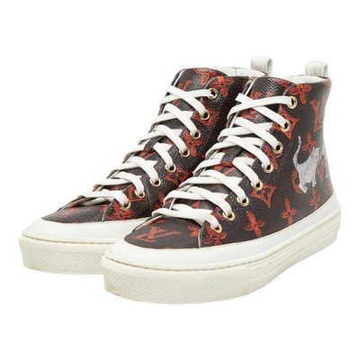 LOUIS VUITTON Catgram Stellar Line High-Top Sneaker, Größe: 35 1/2 【Gebraucht】
