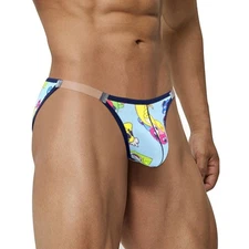 Fashion Men Briefs Breathable Low Rise Underpants Jockstrap Underwear Bikini