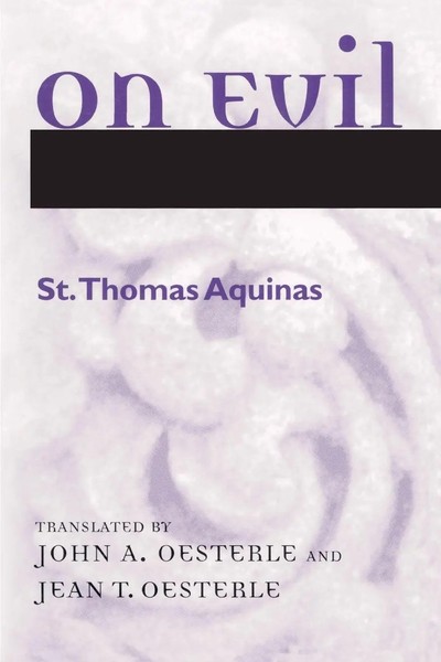 On Evil St. Thomas Aquinas Taschenbuch Einband - Flex.(Paperback) Englisch 1995-image