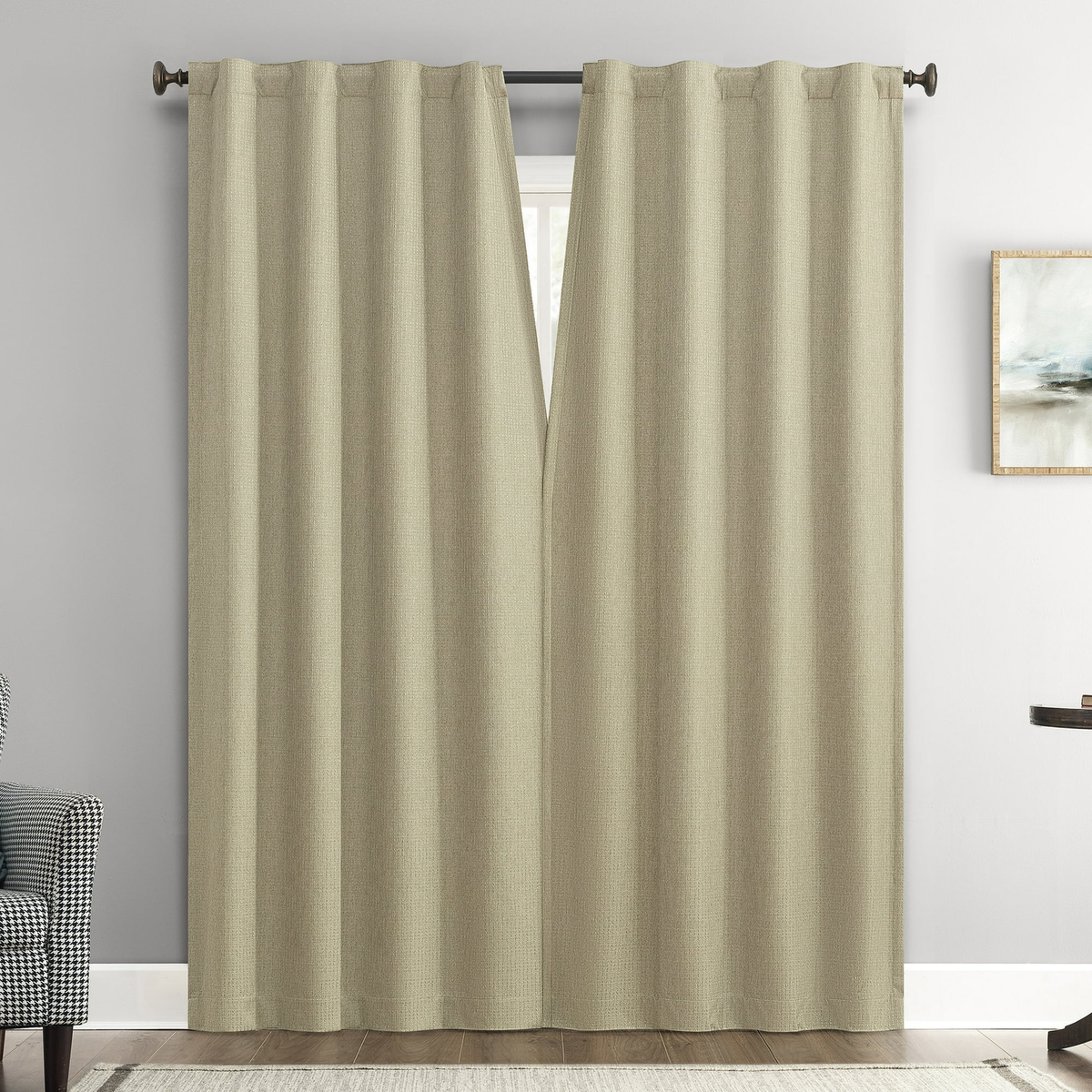 Sun Zero 64367 Vance 2-Piece Magnetic Closure 100% Blackout Back