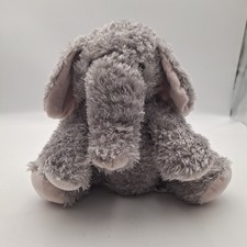 Melissa  Doug Sterling Elephant Gray Shaggy Plush 10" Stuffed Animal 7602