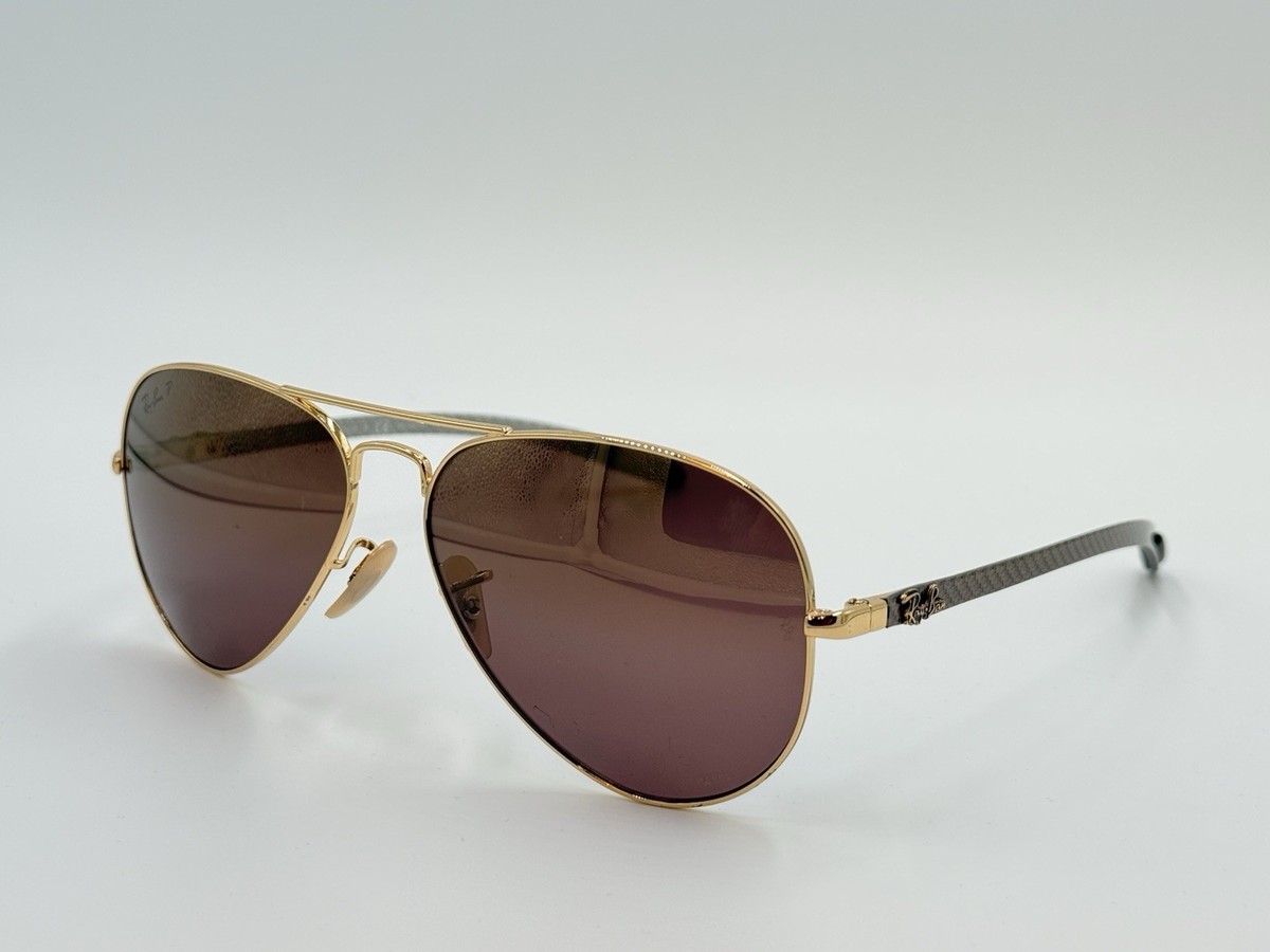 Ray Ban RB8317CH 001/6B CHROMANCE Purple Mirror POLARIZED/ Carbon