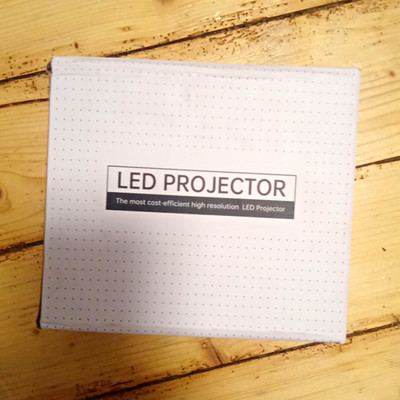 LED PROJECTOR Mini-LED-Projektor Weiß Fernbedienung Netzteil Anleitung