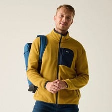 Image of Regatta Mens Gents Hadfield Full Zip Part Recycled Micro Fleece - RMA502