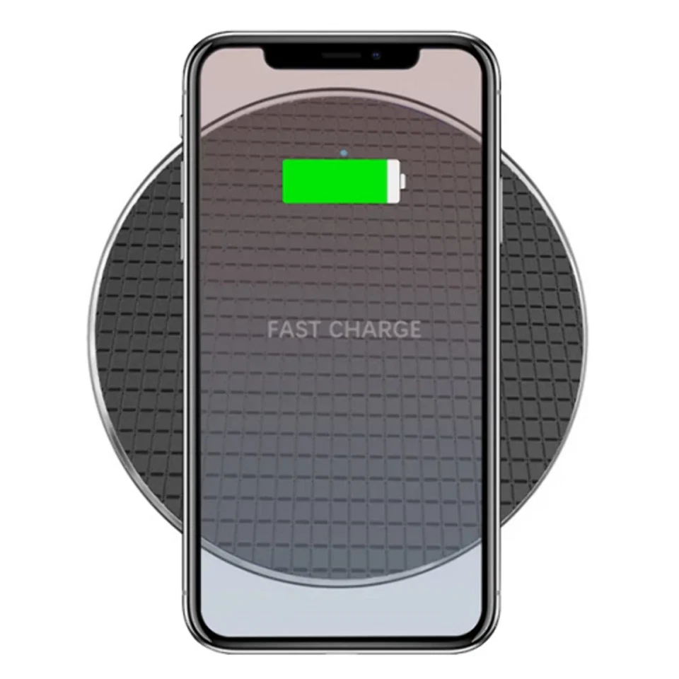 Wireless Fast Charger Charging Pad Dock for Samsung iPhone Android Cell Phone - Image 3 of 4