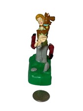 1996 Scared Shaggy  Scooby 3.75" Burger King Pull  Go Action Figure Scooby-Doo