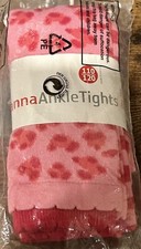 Hanna Andersson 110 120 Footless Ankle Tights Pink Leopard NWT