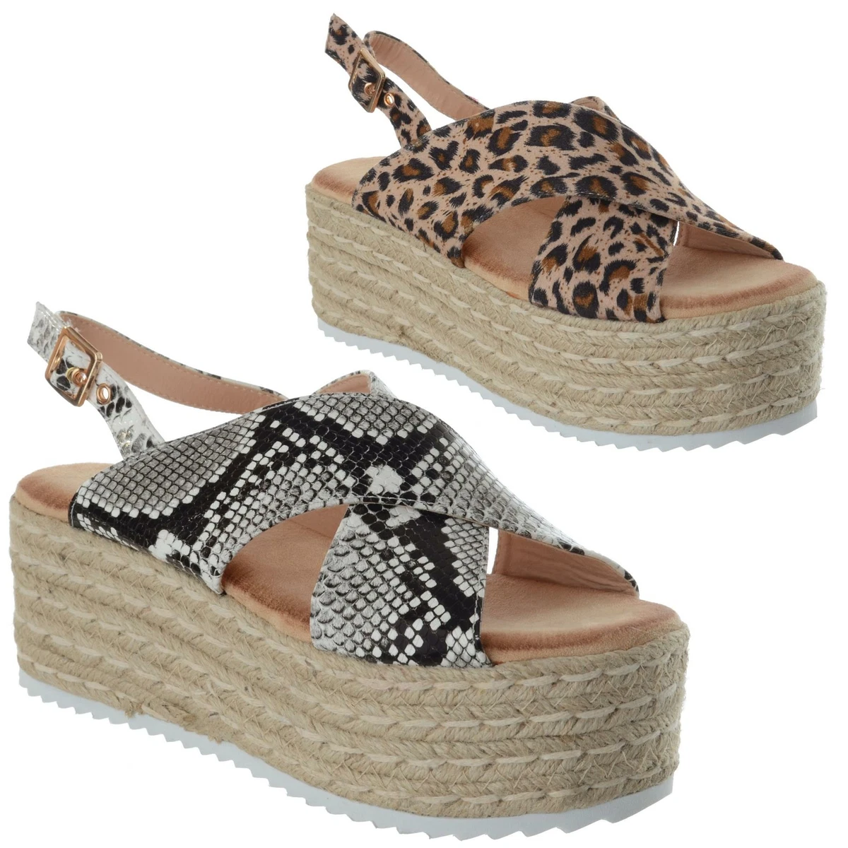 Strappy espadrille hotsell flatform