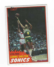 1981-82 TOPPS LONNIE SELTON #86 SEATTLE SUPERSONICS
