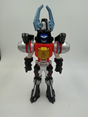Power Rangers Operation Overdrive Blue Turbo Drill Action Figure Morphs 2006