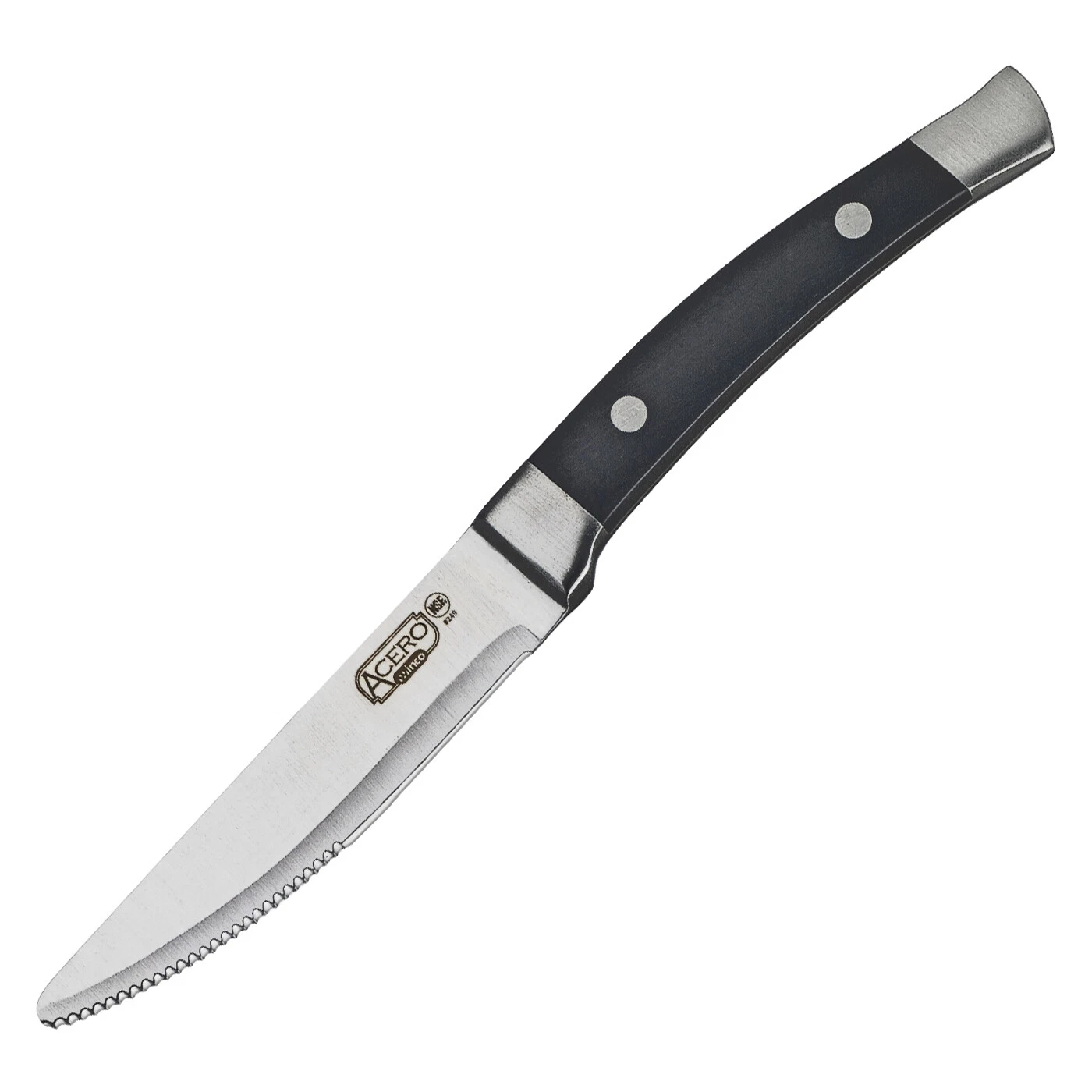 Acero Gourmet Steak Knives (Round-Tip), 12-pc Bulk Pack (6 Dozen)