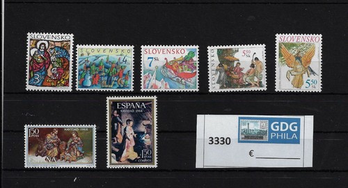 Lotto # 3330 Tematica Natale/Religione Selezione di francobolli nuovi - 第 1/1 張圖片